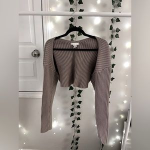 H&M EVERYDAY - Rusty Beige - RibKnit Bolero